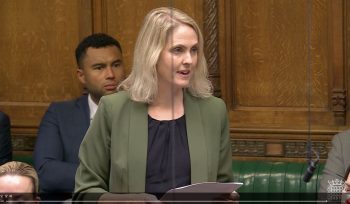 Laura Kyrke-Smith speaking in Parliament