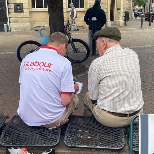 Town Square campaigning 2